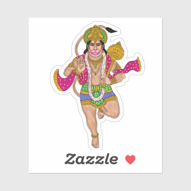Lord Hanuman Sticker Pack (Sheet)