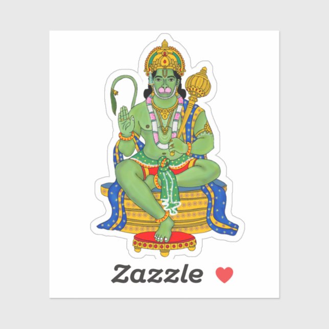 Lord Hanuman Stickers (Sheet)