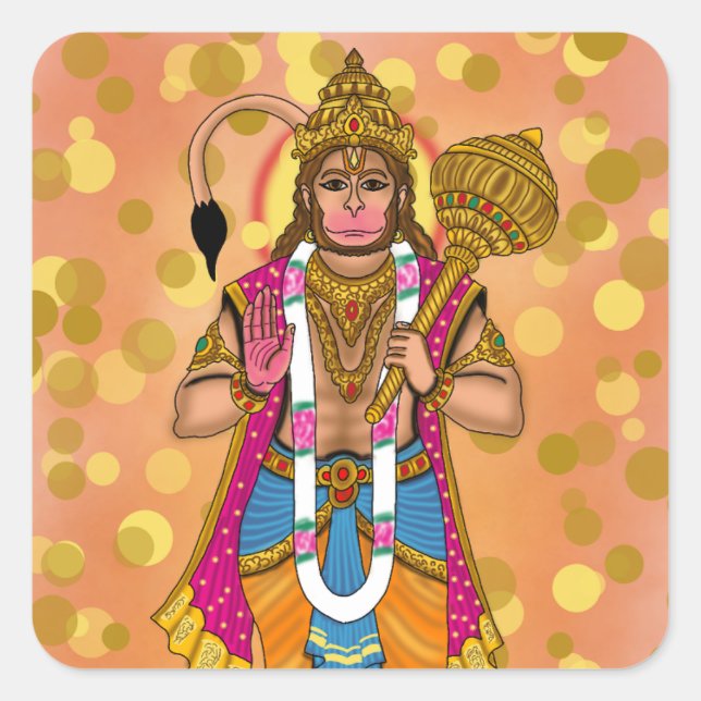 Lord Hanuman Stickers (Front)