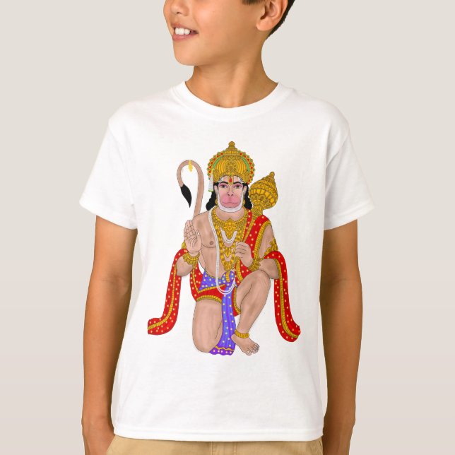 Lord Hanuman T-Shirt – Spiritual & Devotional Wear (Front)
