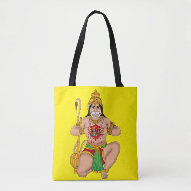 Lord Hanuman Tote Bag (Front)