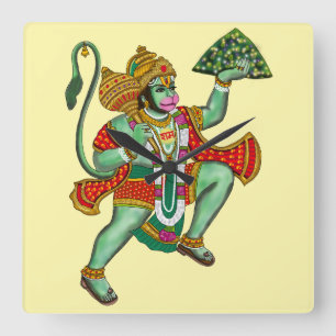 Lord Hanuman Wall Clock