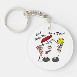 Lord Help Me I'm a Nurse Key Ring