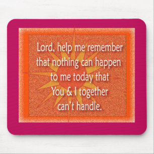 Lord help me remember mouse pad