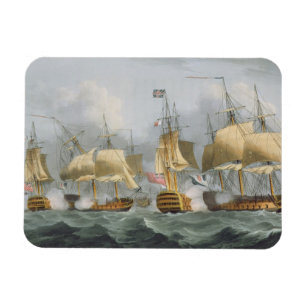Lord Howe in the Queen Charlotte, Breaking the Ene Magnet