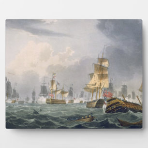 Lord Howe's Victory, 1st June 1794, engraved by Th Plaque