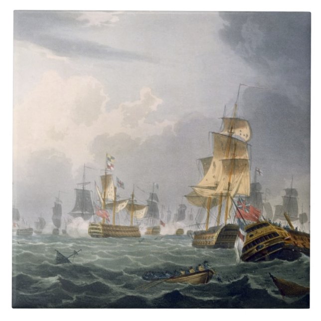 Lord Howe's Victory, 1st June 1794, engraved by Th Tile (Front)