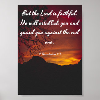 Lord is faithful - Bible Poster