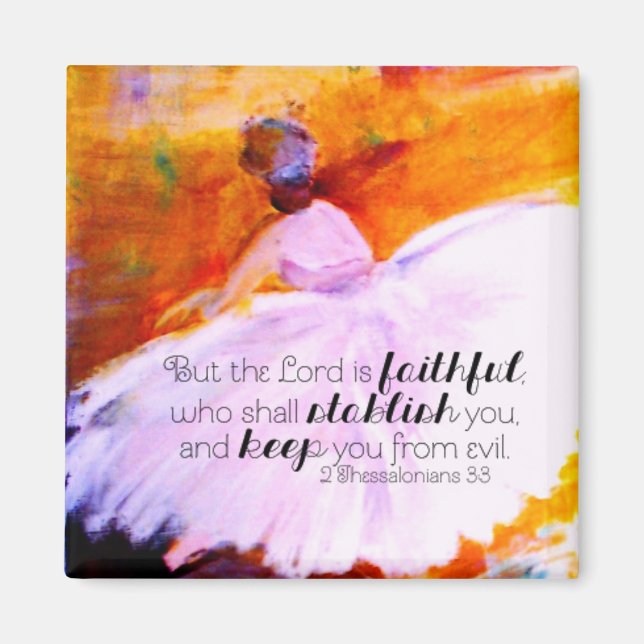 Lord Is Faithful Fridge Magnet (Front)
