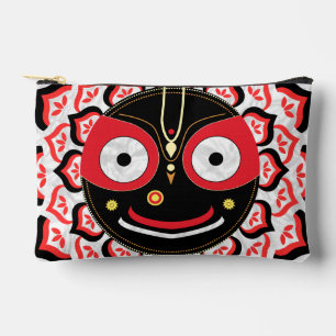 Lord Jagannath Face Chakra Hindu Deity Accessory Pouch
