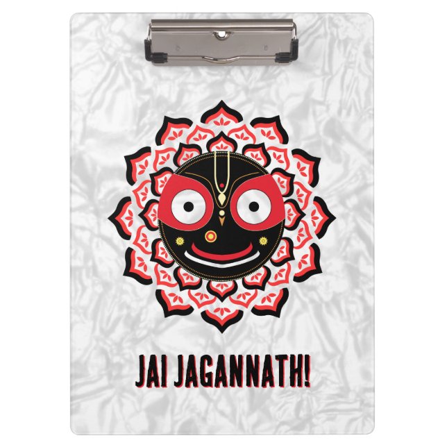 Lord Jagannath Face Chakra Hindu Deity Clipboard (Front)