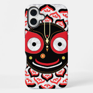 Lord Jagannath Face Chakra Hindu Deity iPhone 16 Plus Case