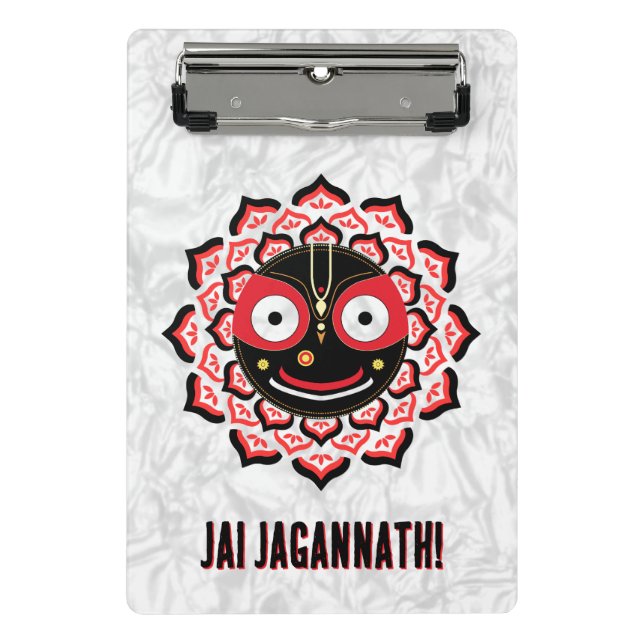 Lord Jagannath Face Chakra Hindu Deity Mini Clipboard (Front)