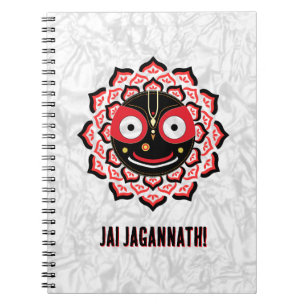 Lord Jagannath Face Chakra Hindu Deity Notebook