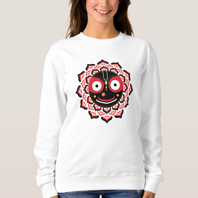 Lord Jagannath Face Chakra Hindu Deity Sweatshirt (Front)