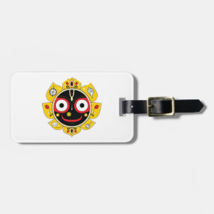 Lord Jagannath Face Hindu Deity Spiritual Luggage Tag