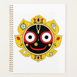 Lord Jagannath Face Hindu Deity Spiritual Planner