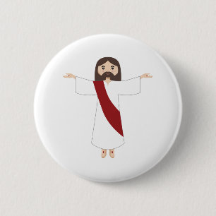 Lord Jesus Christ 6 Cm Round Badge