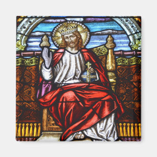Lord Jesus on throne Magnet
