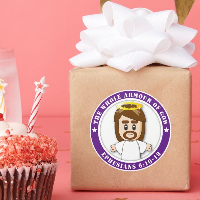 LORD JESUS Round Stickers (Party)