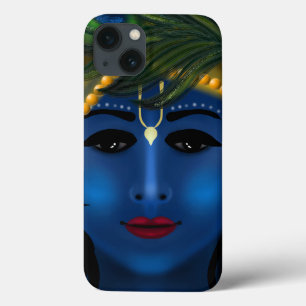 Lord Krishna blue attractive - Hare Krishna art iPhone 13 Case