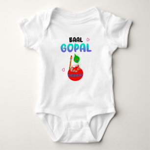 Lord Krishna Janmashtami Laddu Gopal Baby Bodysuit