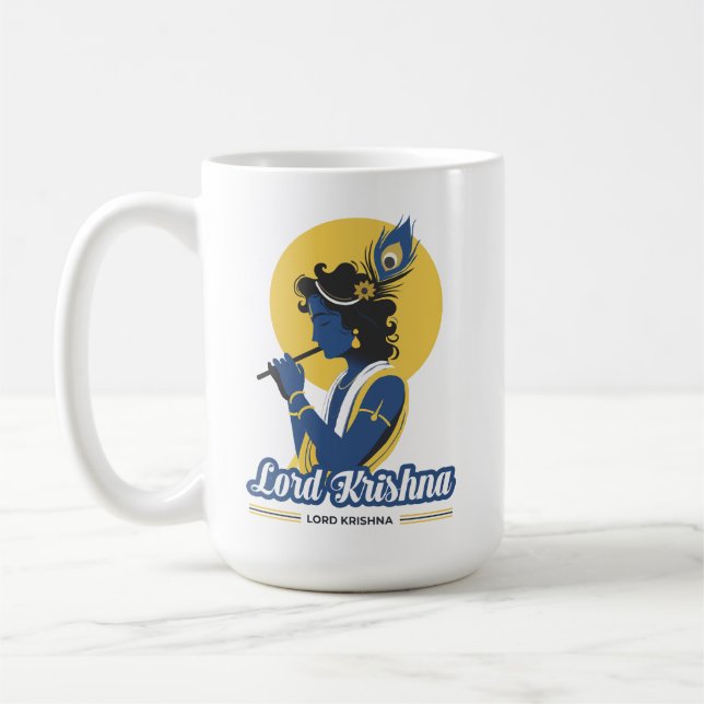 Lord Krishna Ji T-Shirt  Coffee Mug (Left)