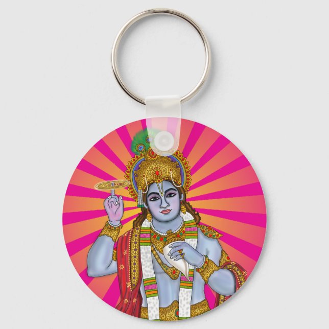 Lord Krishna  Key Ring (Front)