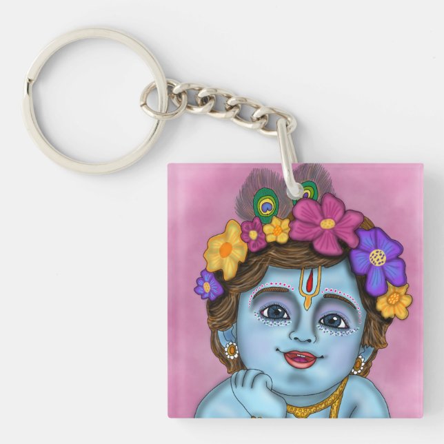 Lord Krishna Keychain (Front)