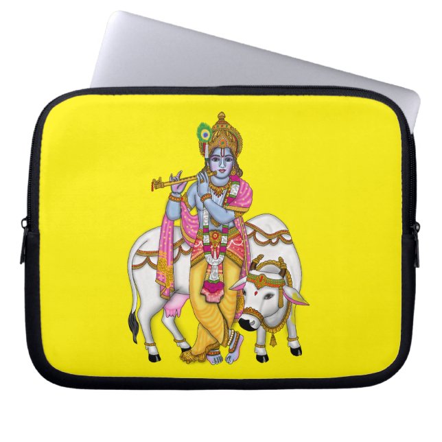 Lord Krishna Laptop Cover (Front)
