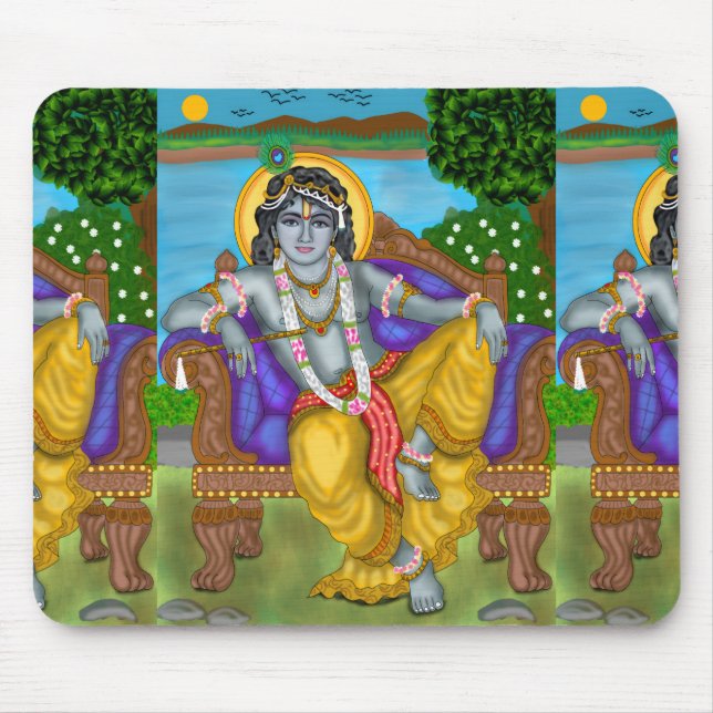 Lord Krishna Mouse Pad (Front)