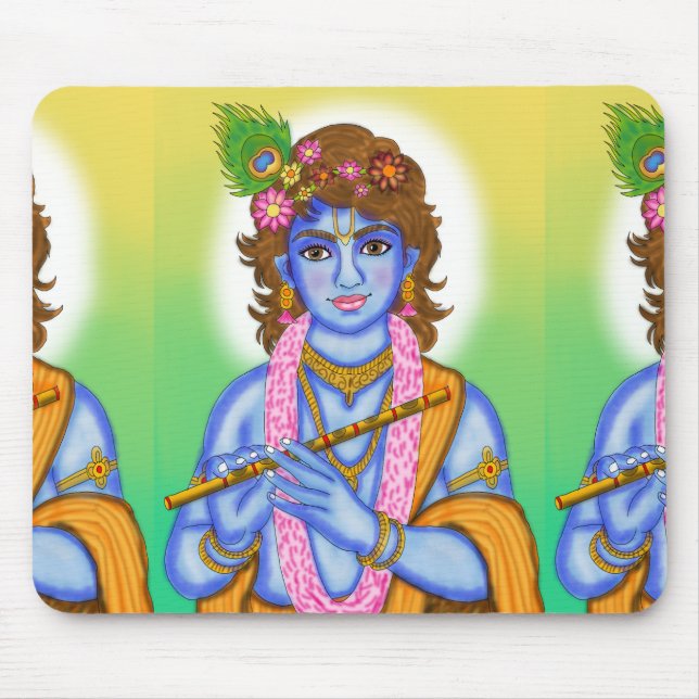 Lord Krishna Mouse Pad (Front)