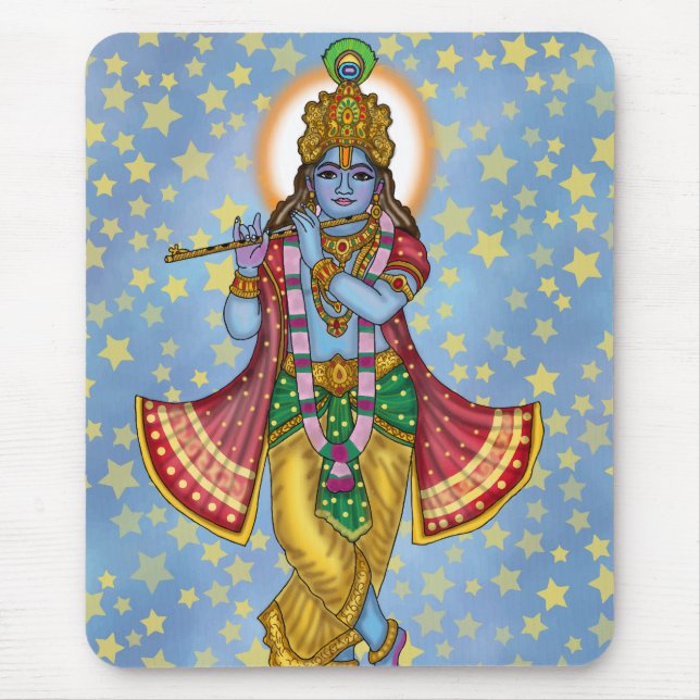 Lord Krishna Mouse Pad (Front)