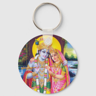 Lord Krishna & Radha Key Ring