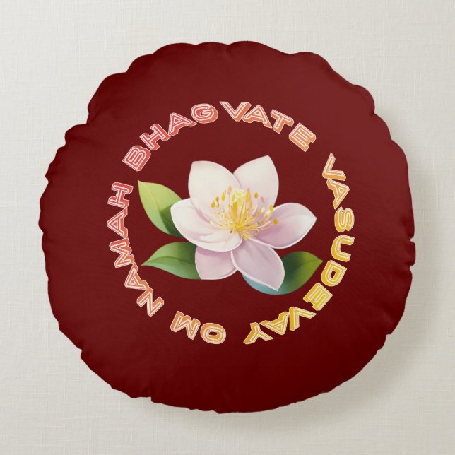 Lord Krishna  Round Cushion (Front)