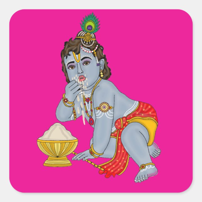 Lord Krishna Stickers (Front)