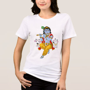 Lord Krishna T-Shirt Tri-Blend Shirt