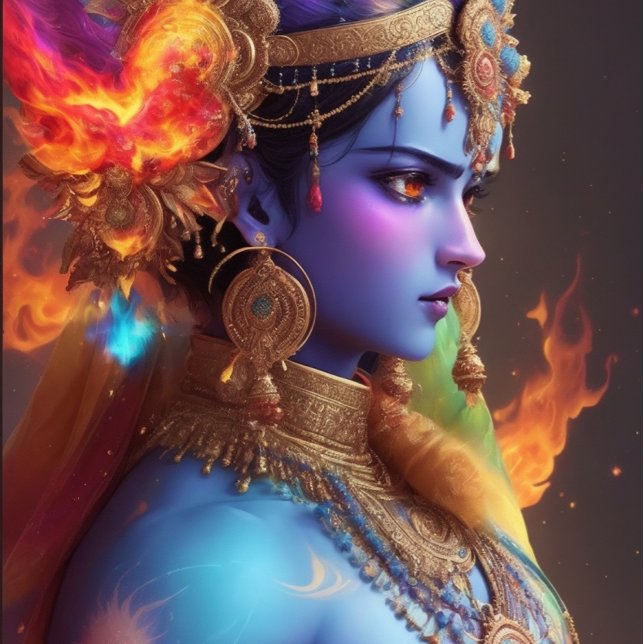 Lord Krishna - The superhero T-Shirt (krishna-the superhero)