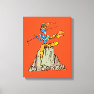 Lord Krishna with flute Canvas Print