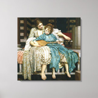 Lord Leighton’s Music Lesson Canvas Print