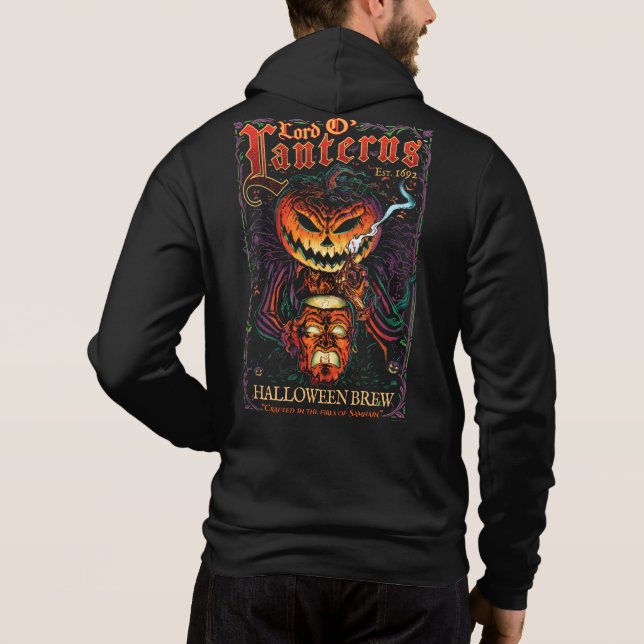 Lord O’ Lanterns Unisex Hoodie – Haunted Brew (Back)