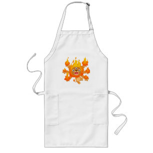 Lord of Fire!! (cute cartoon lion) Cooking Apron