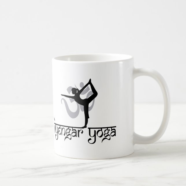 Lord of The Dance Pose Iyengar Yoga Gift Coffee Mug (Right)