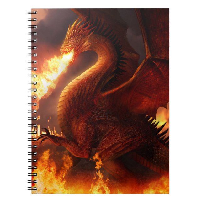 Lord of the Dragons Spiral Notebook (Front)