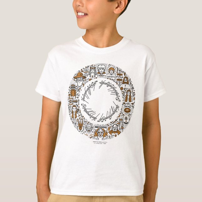 LORD OF THE RINGS™ Doodle Art T-Shirt (Front)