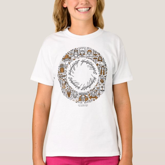 LORD OF THE RINGS™ Doodle Art T-Shirt (Front)