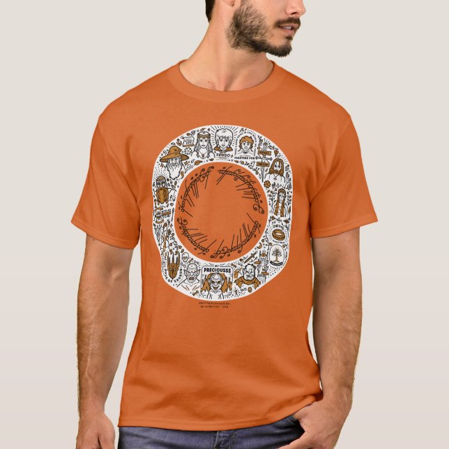 LORD OF THE RINGS™ Doodle Art T-Shirt (Front)