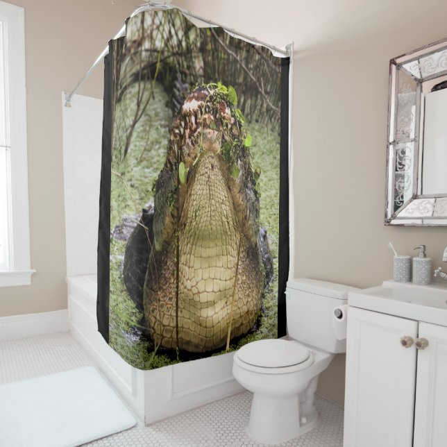 Lord of the Swamp Shower Curtain (In Situ)