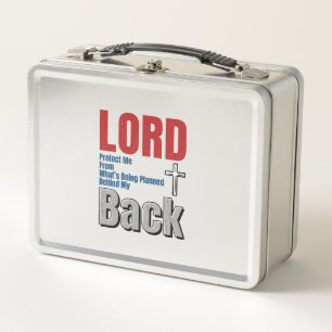 Lord Protect Me Christian Faith Shirt Design_1 Metal Lunch Box