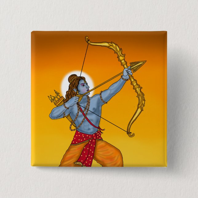 Lord Rama Button (Front)